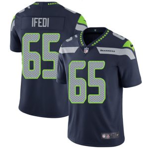 Fantastic Seahawks #65 Germain Ifedi Steel Blue Team Color Men's Stitched NFL Vapor Untouchable Limited Jersey