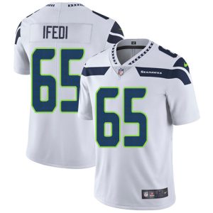 Stunning Seahawks #65 Germain Ifedi White Men's Stitched NFL Vapor Untouchable Limited Jersey