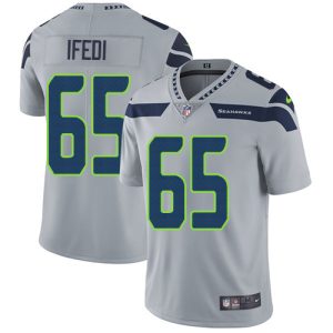 Delightful Seahawks #65 Germain Ifedi Grey Alternate Men's Stitched NFL Vapor Untouchable Limited Jersey