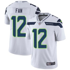 Premium Seahawks #12 Fan White Men's Stitched NFL Vapor Untouchable Limited Jersey