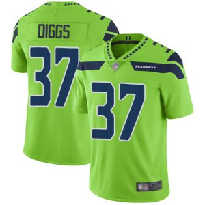 High quality Seahawks #37 Quandre Diggs Green Men's Stitched NFL Limited Rush Jersey