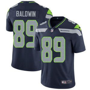 Outstanding Seahawks #89 Doug Baldwin Steel Blue Team Color Men's Stitched NFL Vapor Untouchable Limited Jersey