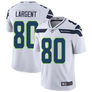 Premium Seahawks #80 Steve Largent White Men's Stitched NFL Vapor Untouchable Limited Jersey
