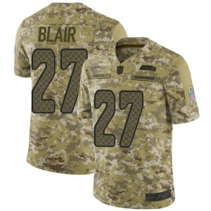 High quality Seahawks #27 Marquise Blair Camo Men's Stitched NFL Limited 2018 Salute To Service Jersey