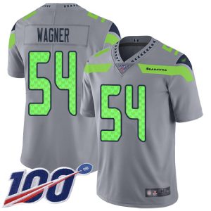 Fantastic Seahawks #54 Bobby Wagner Gray Men's Stitched NFL Limited Inverted Legend 100th Season Jersey