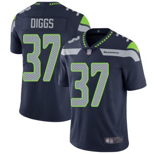Premium Seahawks #37 Quandre Diggs Steel Blue Team Color Men's Stitched NFL Vapor Untouchable Limited Jersey
