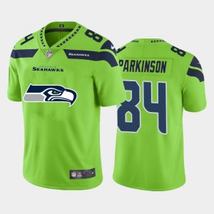 Amazing Seattle Seahawks #84 Colby Parkinson Green Men's Big Team Logo Vapor Limited NFL Jersey