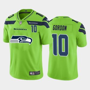 Outstanding Seattle Seahawks #10 Josh Gordon Green Men's Big Team Logo Player Vapor Limited NFL Jersey
