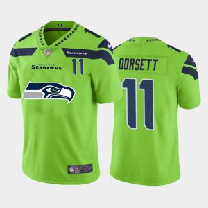 Superb Seattle Seahawks #11 Phillip Dorsett II Green Men's Big Team Logo Player Vapor Limited NFL Jersey