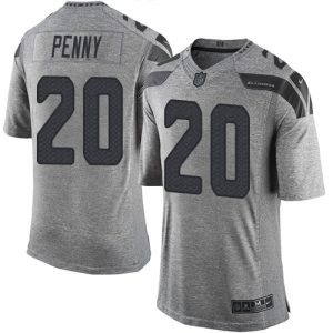 Top notch Seahawks #20 Rashaad Penny Gray Men's Stitched NFL Limited Gridiron Gray Jersey