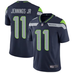 Outstanding Seahawks #11 Gary Jennings Jr. Steel Blue Team Color Men's Stitched NFL Vapor Untouchable Limited Jersey