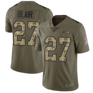Delightful Seahawks #27 Marquise Blair Olive/Camo Men's Stitched NFL Limited 2017 Salute To Service Jersey