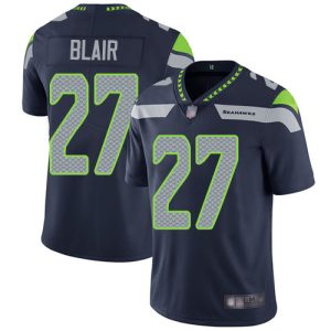 Premium Seahawks #27 Marquise Blair Steel Blue Team Color Men's Stitched NFL Vapor Untouchable Limited Jersey