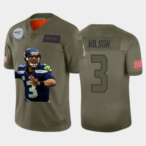 Fantastic Seattle Seahawks #3 Russell Wilson Team Hero 1 Vapor Limited NFL Jersey Camo