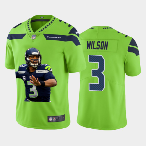 Amazing Seattle Seahawks #3 Russell Wilson Team Hero 1 Vapor Limited NFL Jersey Green