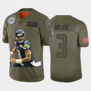High quality Seattle Seahawks #3 Russell Wilson Team Hero 2 Vapor Limited NFL Jersey Camo