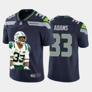 Fantastic Seattle Seahawks #33 Jamal Adams Team Hero 1 Vapor Limited NFL 100 Jersey Navy