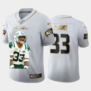 Fantastic Seattle Seahawks #33 Jamal Adams Team Hero Vapor Limited NFL 100 Jersey White Golden