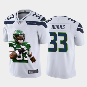 Stunning Seattle Seahawks #33 Jamal Adams Team Hero Vapor Limited NFL 100 Jersey White