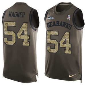Superb Seahawks #54 Bobby Wagner Green Men's Stitched NFL Limited Salute To Service Tank Top Jersey