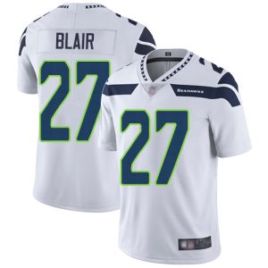 Exceptional Seahawks #27 Marquise Blair White Men's Stitched NFL Vapor Untouchable Limited Jersey