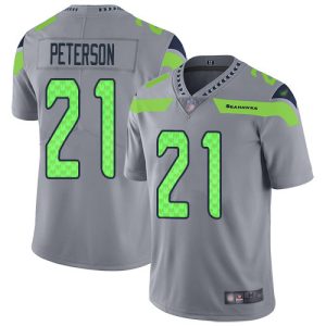 Exceptional Seahawks #21 Adrian Peterson Gray Men's Stitched NFL Limited Inverted Legend Jersey