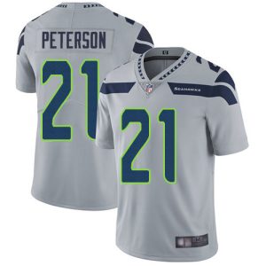 Outstanding Seahawks #21 Adrian Peterson Grey Alternate Men's Stitched NFL Vapor Untouchable Limited Jersey