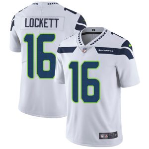Delightful Seahawks #16 Tyler Lockett White Men's Stitched NFL Vapor Untouchable Limited Jersey