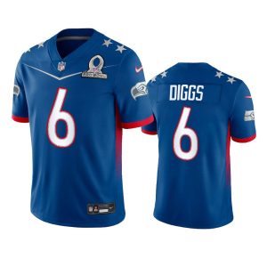 Delightful Saints #6 Quandre Diggs Men's NFL 2022 NFC Pro Bowl Game Jersey Royal