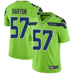 Fantastic Seahawks #57 Cody Barton Green Men's Stitched NFL Limited Rush Jersey