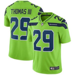 Top notch Seahawks #29 Earl Thomas III Green Men's Stitched NFL Limited Rush Jersey