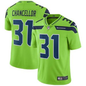 Fantastic Seahawks #31 Kam Chancellor Green Men's Stitched NFL Limited Rush Jersey