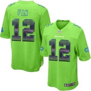 High quality Seahawks #12 Fan Green Alternate Men's Stitched NFL Limited Strobe Jersey