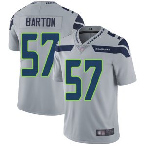 Superb Seahawks #57 Cody Barton Grey Alternate Men's Stitched NFL Vapor Untouchable Limited Jersey