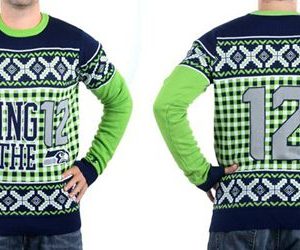 Top notch Seahawks #12 Fan Men's Ugly Sweater