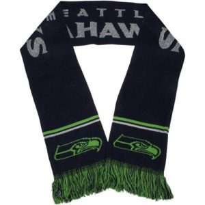 Superb Seattle Seahawks Ladies Metallic Thread Scarf Blue
