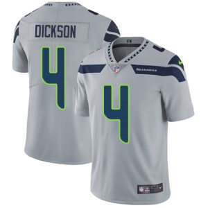 High quality Seahawks #4 Michael Dickson Grey Alternate Men's Stitched NFL Vapor Untouchable Limited Jersey