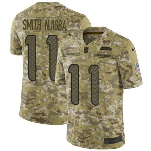 Exceptional Seahawks #11 Jaxon Smith-Njigba Camo Men's Stitched NFL Limited 2018 Salute To Service Jersey