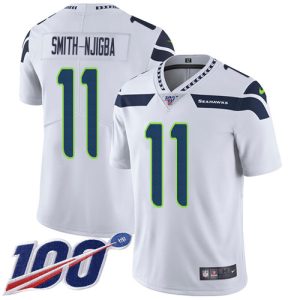 Top notch Seahawks #11 Jaxon Smith-Njigba White Men's Stitched NFL 100th Season Vapor Untouchable Limited Jersey
