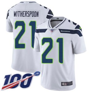 Outstanding Seahawks #21 Devon Witherspoon White Men's Stitched NFL 100th Season Vapor Untouchable Limited Jersey