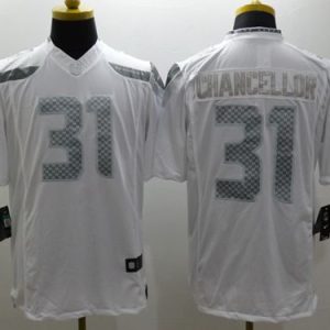 High quality Seahawks #31 Kam Chancellor White Men's Stitched NFL Limited Platinum Jersey