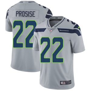 Outstanding Seahawks #22 C. J. Prosise Grey Alternate Men's Stitched NFL Vapor Untouchable Limited Jersey
