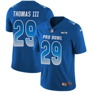 Premium Seahawks #29 Earl Thomas III Royal Men's Stitched NFL Limited NFC 2018 Pro Bowl Jersey
