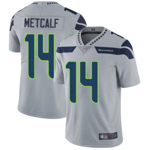 Amazing Seahawks #14 D.K. Metcalf Grey Alternate Men's Stitched NFL Vapor Untouchable Limited Jersey