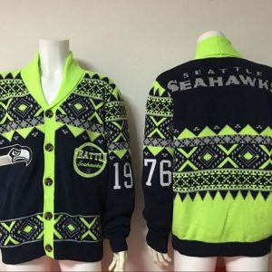 Exceptional Seahawks Men's Ugly Sweater_1