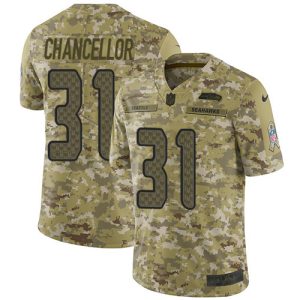 Outstanding Seahawks #31 Kam Chancellor Camo Men's Stitched NFL Limited 2018 Salute To Service Jersey