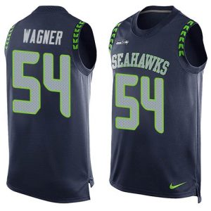 Stunning Seahawks #54 Bobby Wagner Steel Blue Team Color Men's Stitched NFL Limited Tank Top Jersey