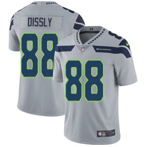 Amazing Seahawks #88 Will Dissly Grey Alternate Men's Stitched NFL Vapor Untouchable Limited Jersey