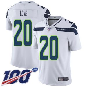Delightful Seahawks #20 Julian Love White Men's Stitched NFL 100th Season Vapor Untouchable Limited Jersey