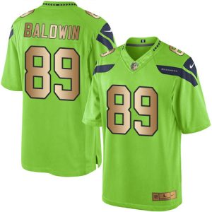 High quality Seahawks #89 Doug Baldwin Green Men's Stitched NFL Limited Gold Rush Jersey